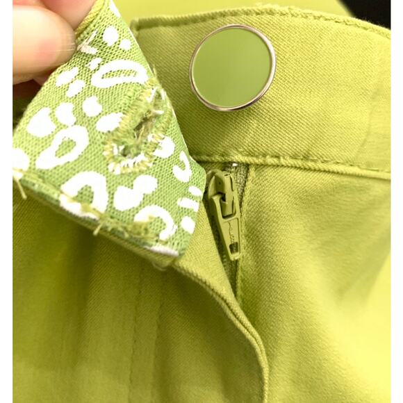 J M Collection Womens Pants Size 16 Lime Green Tummy Control Slim Leg Stretch - Picture 2 of 13